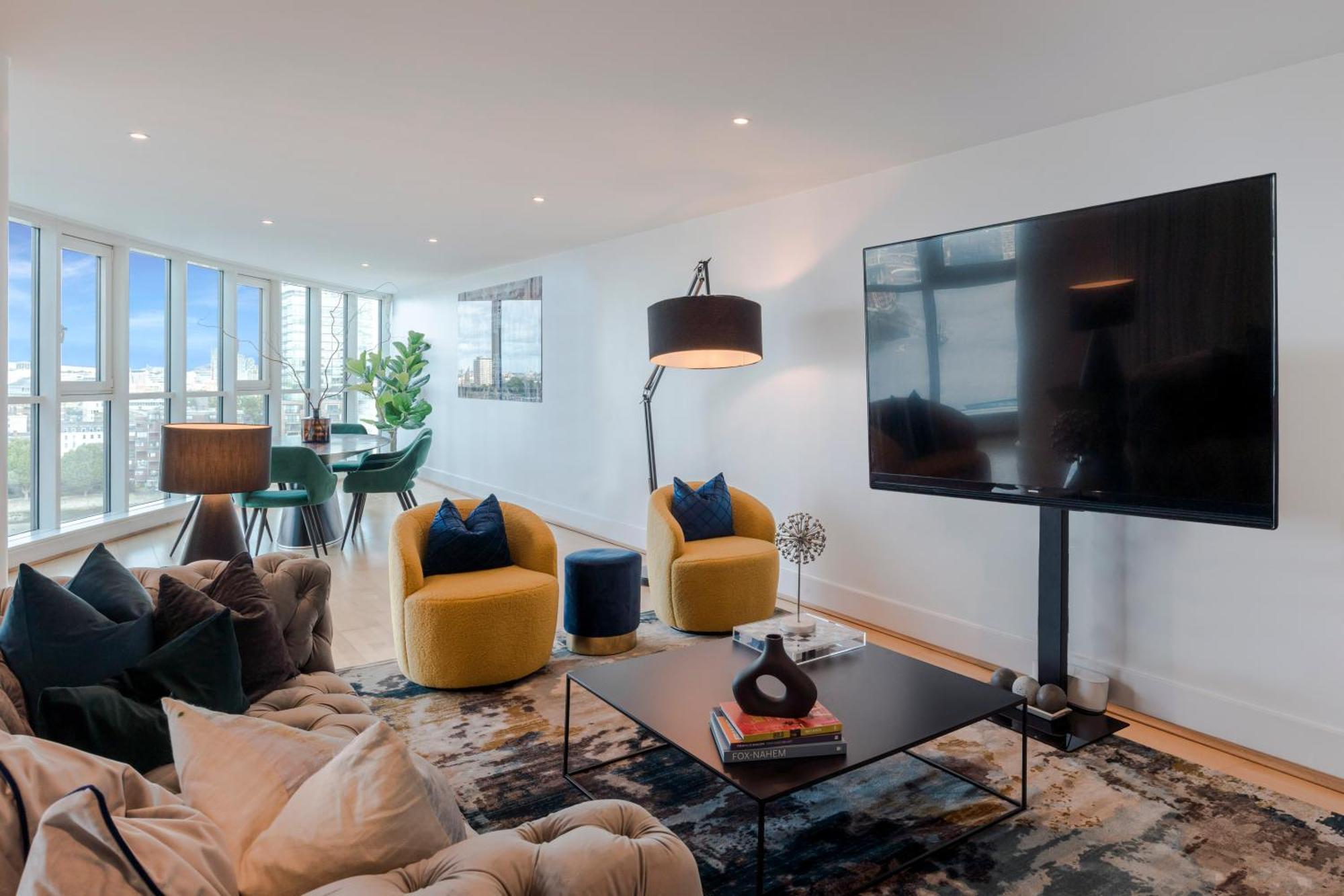Best Thames View In Town! Large Luxxe Nomad Design Family Home London Bagian luar foto